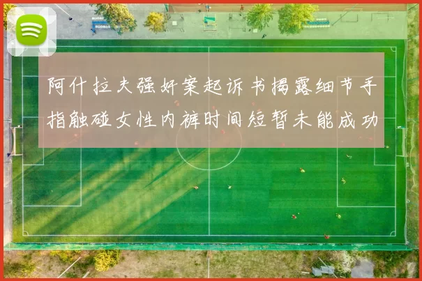 阿什拉夫强奸案起诉书揭露细节手指触碰女性内裤时间短暂未能成功挣脱