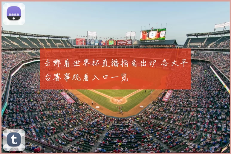 去哪看世界杯直播指南出炉 各大平台赛事观看入口一览